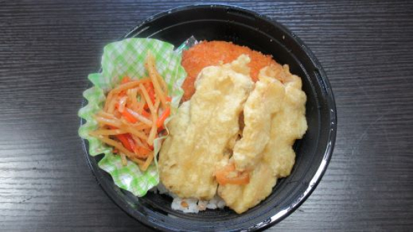 海苔弁丼（コロッケ・竹輪天・金平）